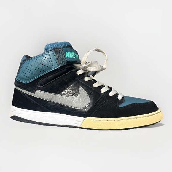 Nike Other - Nike‎ SB Zoom Mogan Mid 2 Shoes Mens Size 9 Black Gray Blue Skate